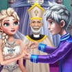 Couple wedding ceremony